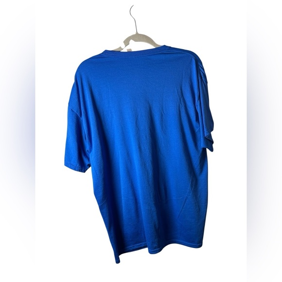 6AM Run Graphic T-Shirt Jerzees Dri-Power Blue XL - Picture 2 of 5